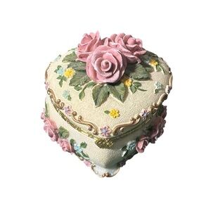 Heritage House Garden Serenades Collector Ed. Music Trinket Box No Music